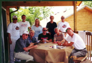 RRG Guys with June Wilkinson at Cabins